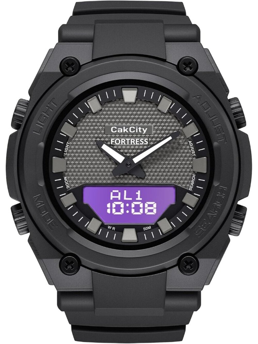 Men's Black Tactical Military Waterproof Outdoor Multifunction Wrist Watches